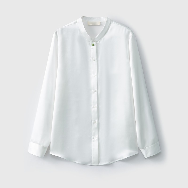 Silk Blouse Button - Chemisiers pour femmes en soie de
