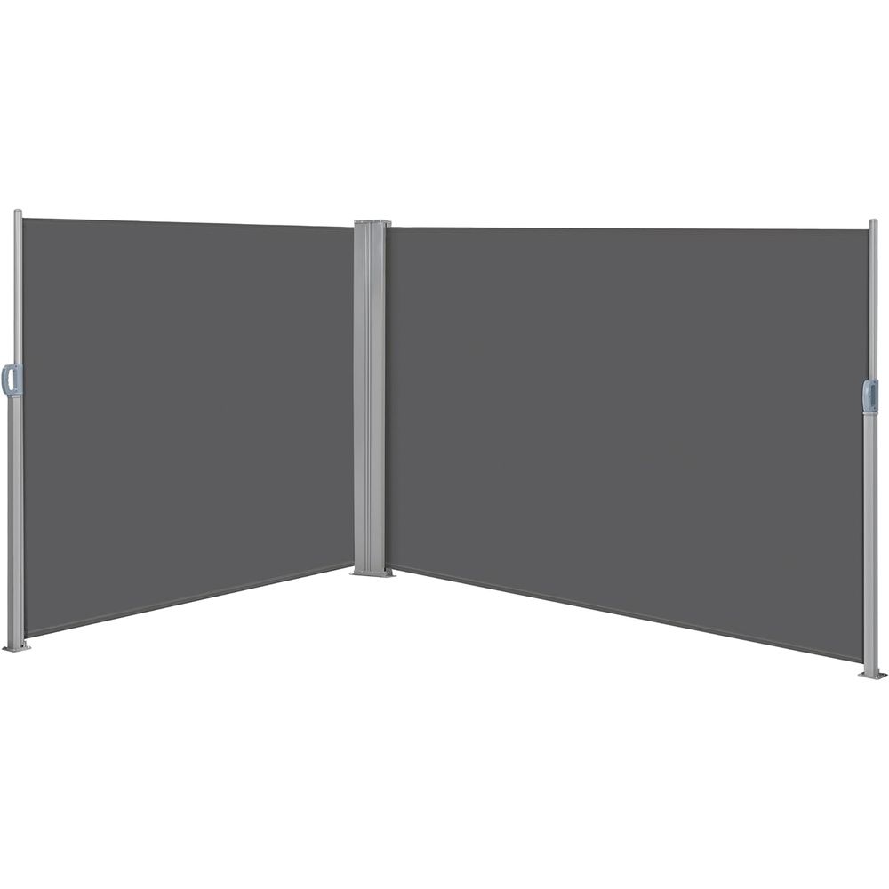 K&G Women'S Formal Wear - Auvent latéral rétractable double 236x71 pouces,