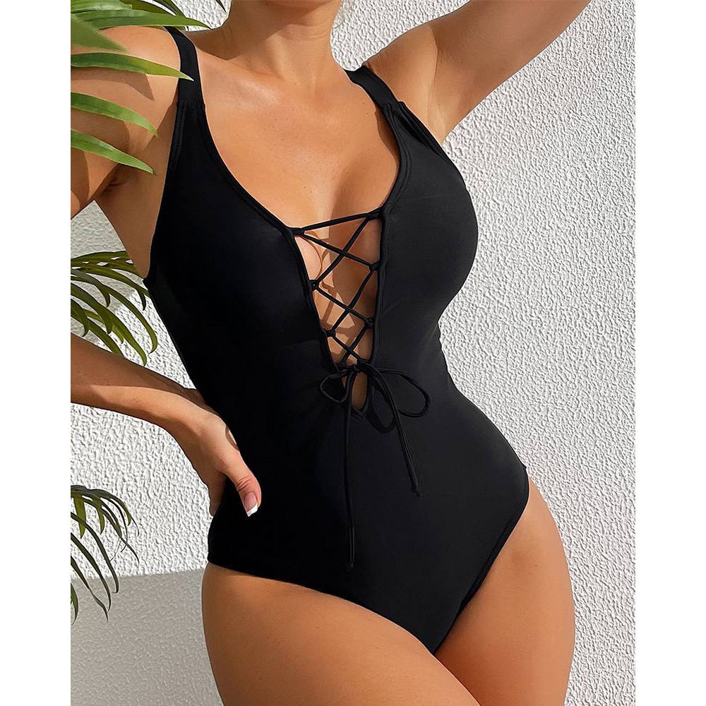 Monochrome Suit Set - Cikini-Maillot de bain une pièce pour
