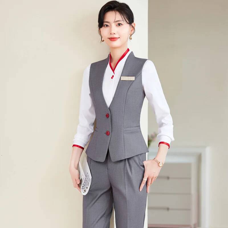 Women'S Formal Wear Pantsuits - Taille plus 5XL costumes pantalons formels