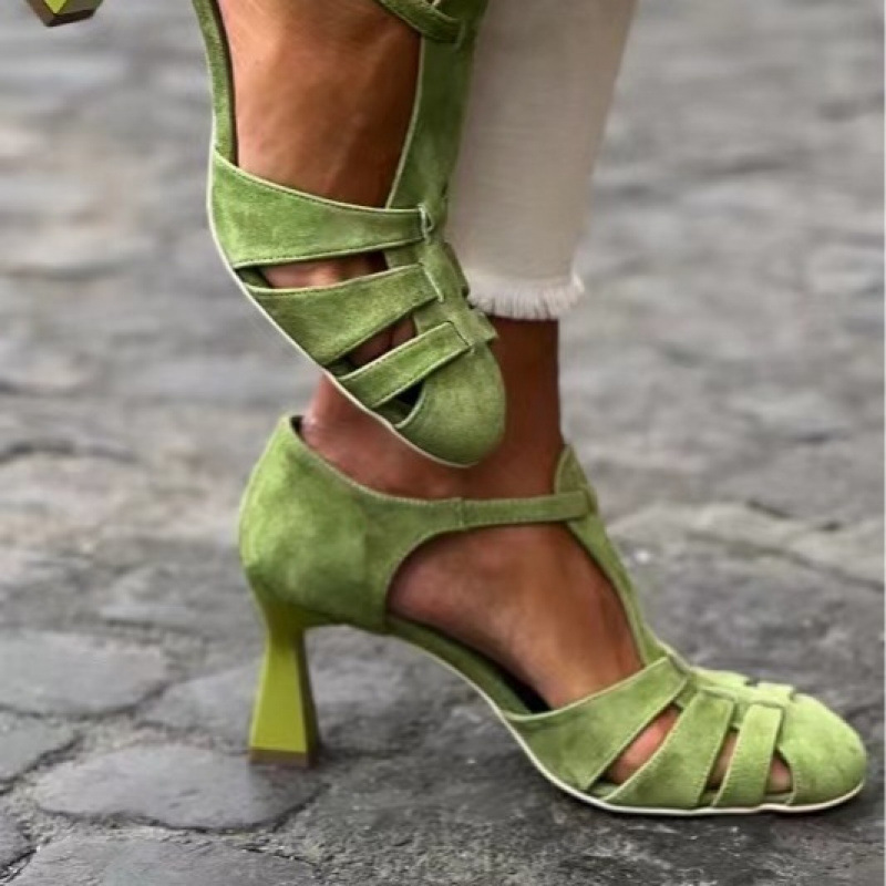 Kitten Heel Women - Sandales à talon chaton en daim