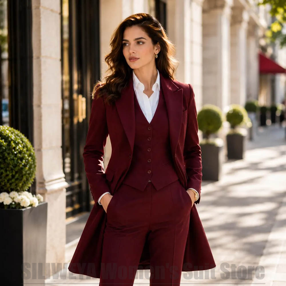 Women'S Elegant Formal Wear - Ensemble 3 Pièces Élégant pour Femme