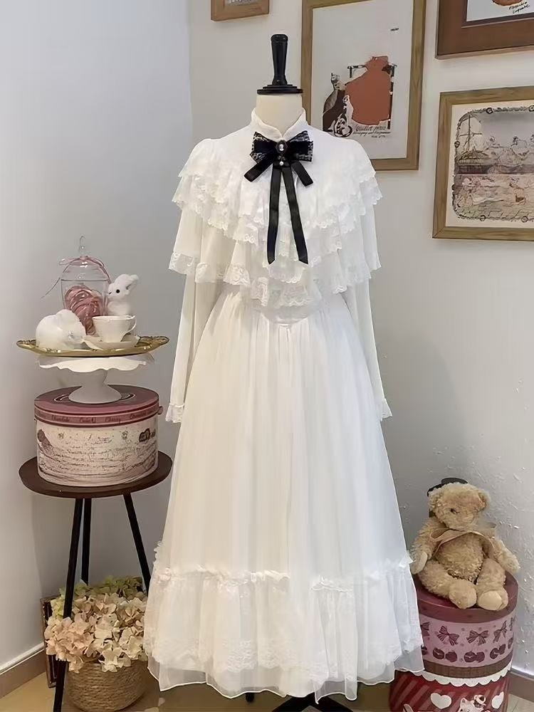 Women'S Elegant Formal Wear - Robe japonaise en dentelle à manches