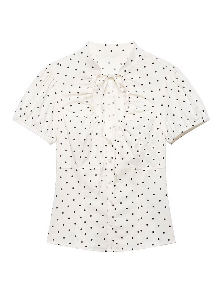 Women'S Elegant Formal Wear - Chemise blanche vintage rétro pour femmes