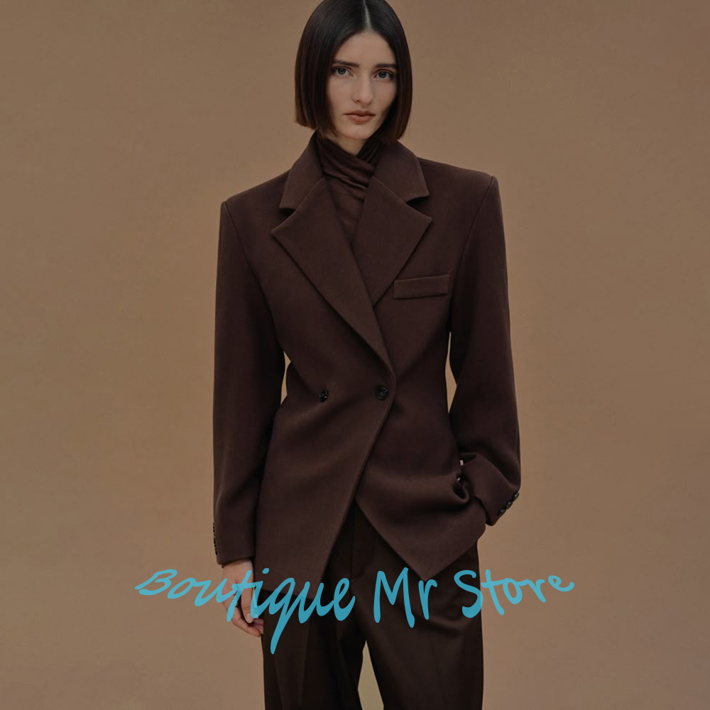 Tailored Trouser Wide - Vêtements d'hiver chauds en mélange de
