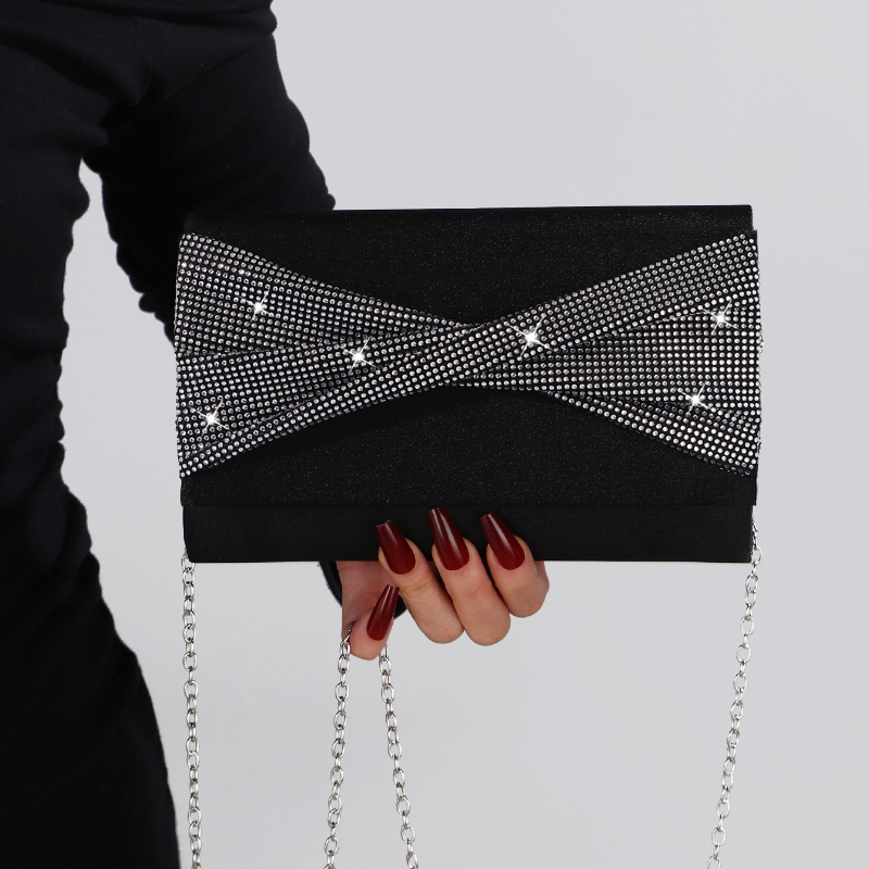 Formal Dress Female - Sacs de soirée carrés noirs pour