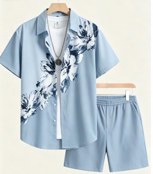 Monochrome Suit Set - Ensemble coordonné vintage monochrome à motif
