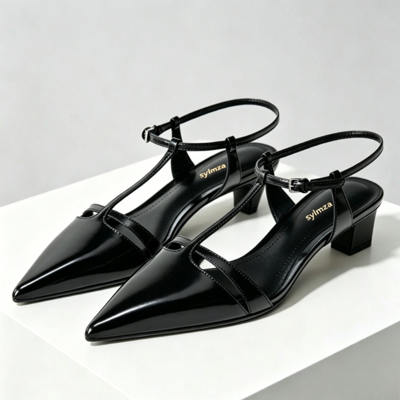 Kitten Heel Women - Escarpins en cuir verni à talons