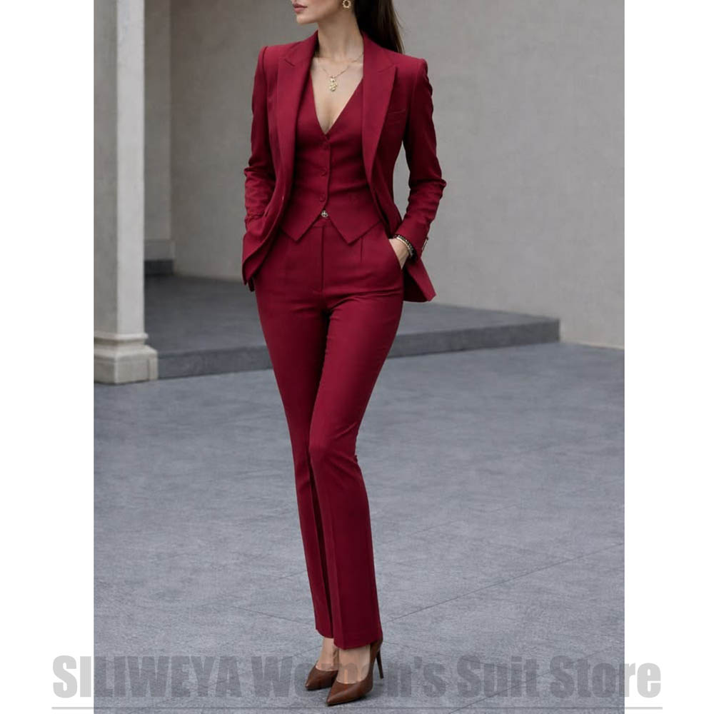Women'S Elegant Formal Wear - Ensemble de costume 3 pièces pour