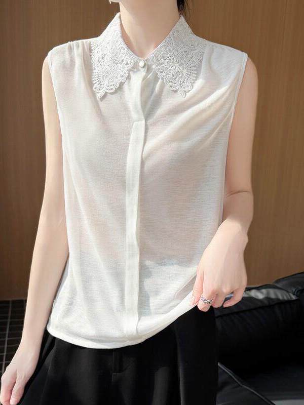Women Formal Wear Vest - Chemise en tricot sans manches avec