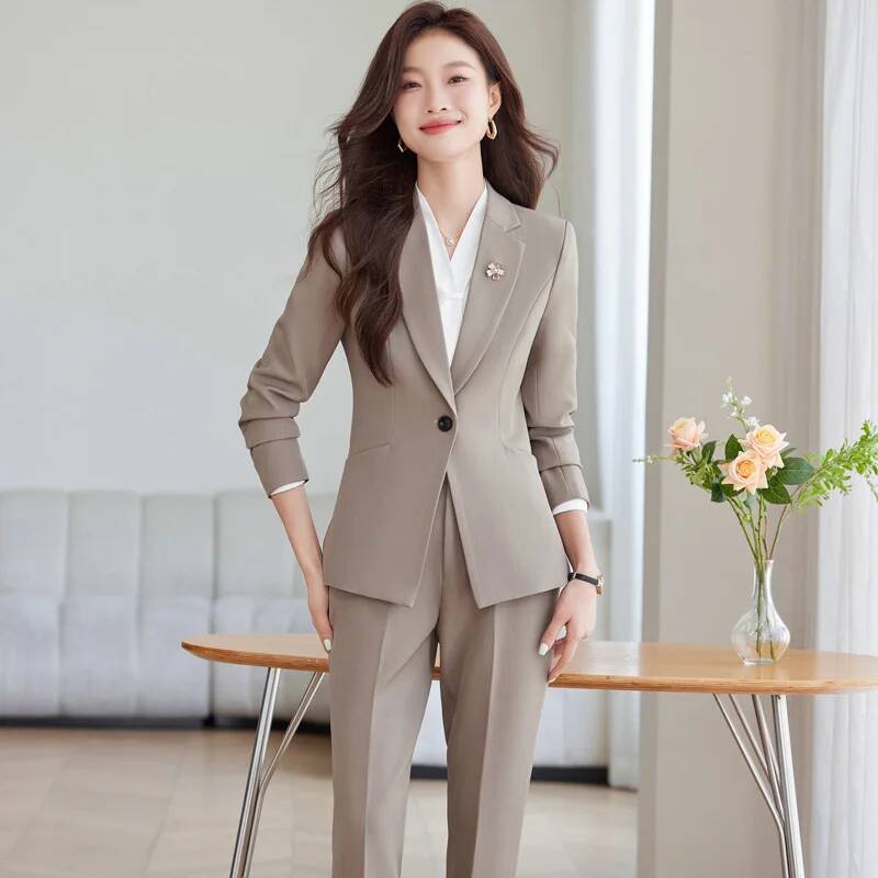 Uniforme formel d'automne et d - Women'S Formal Wear Pantsuits avis et prix