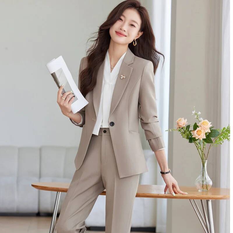 Uniforme formel d'automne et d - Women'S Formal Wear Pantsuits avis et prix