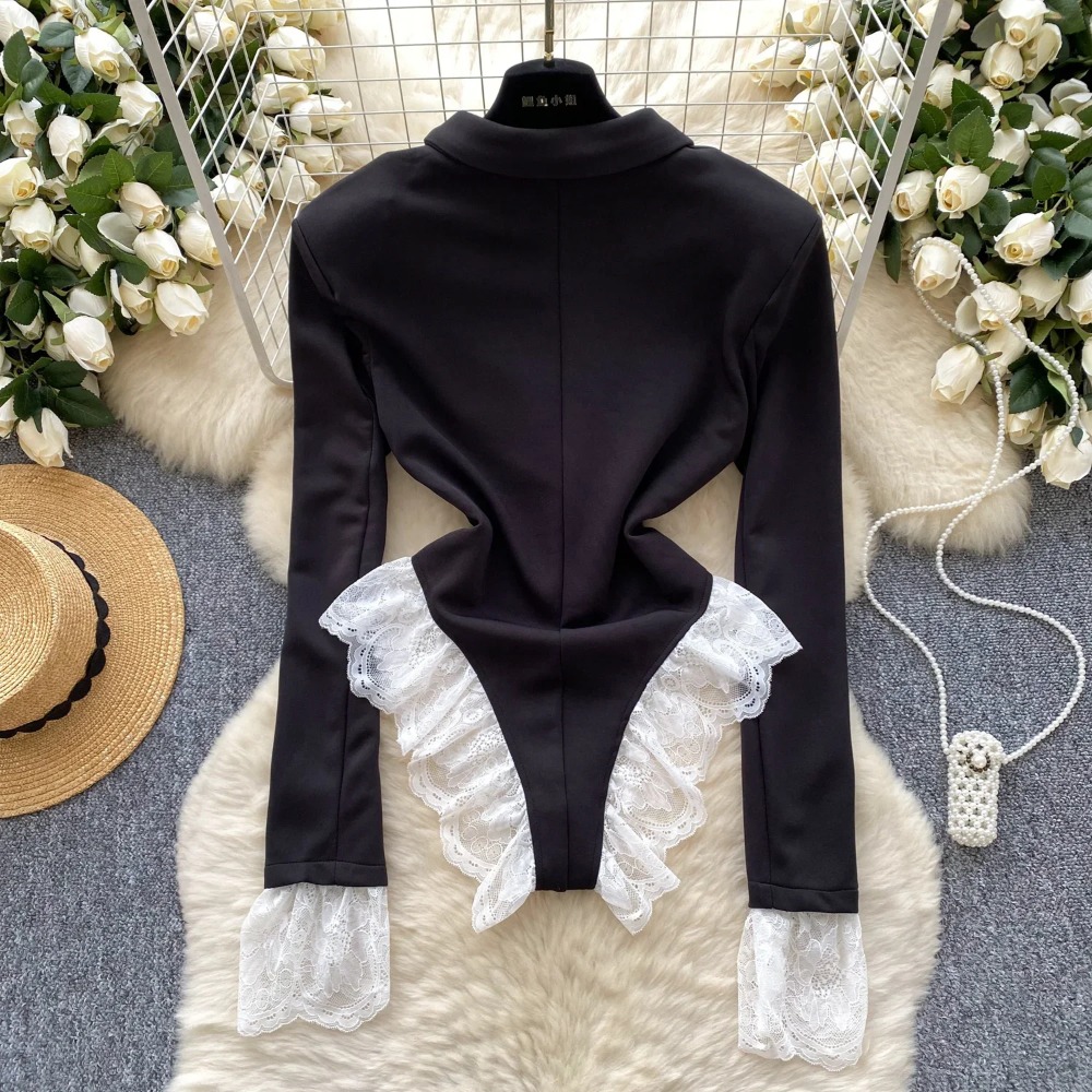 Hotsweet-Combinaison à col rab - Women'S Formal Wear Jumpsuit avis et prix
