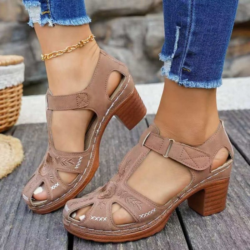 Sandales pour femmes à talon b - Formal Women Daily Wear Footwear avis et prix