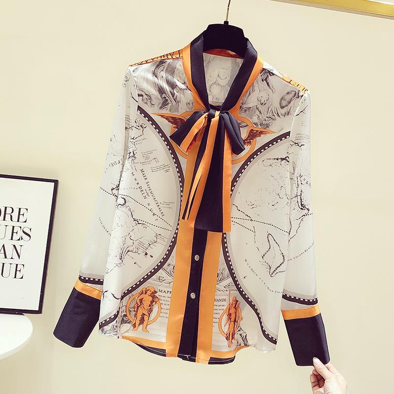 Chemisier à manches longues en - Silk Blouse Button avis et prix