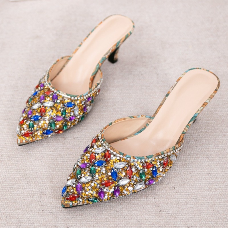 Pantoufles de luxe à talons ch - Kitten Heel Women avis et prix