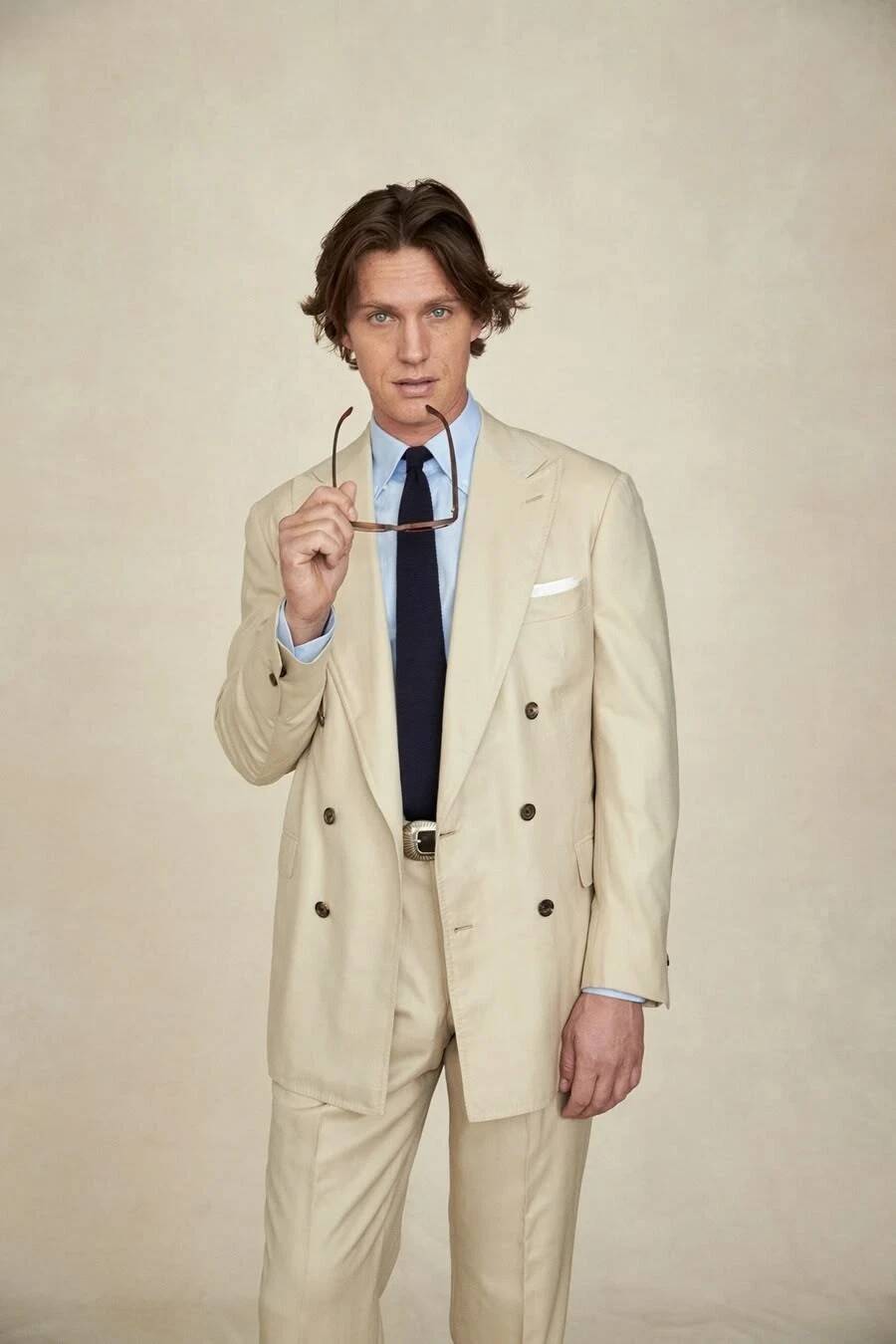 Costume deux pièces beige pour - Tailored Trouser Wide avis et prix