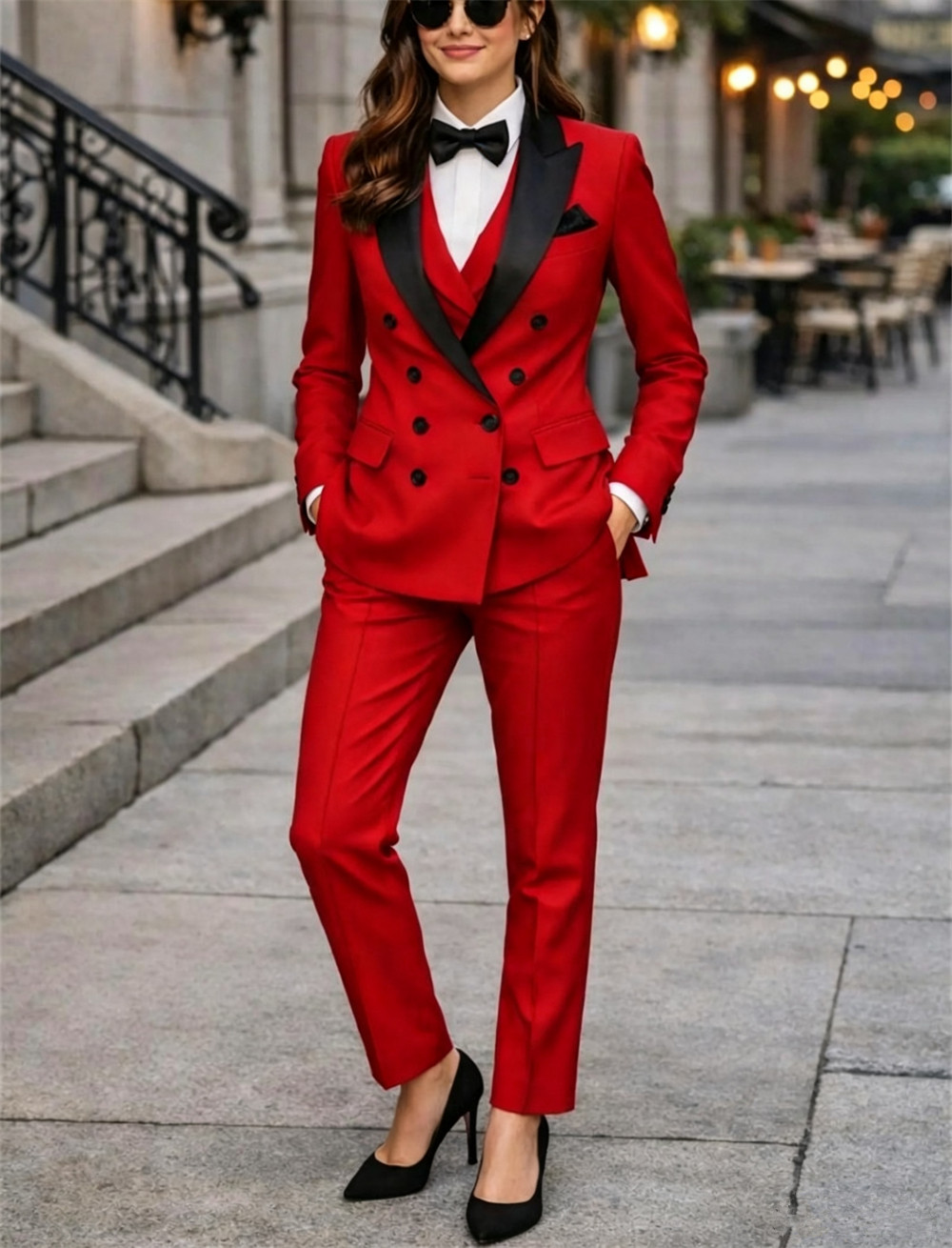 Costumes pour femmes à double  - Women Formal Wear Vest avis et prix