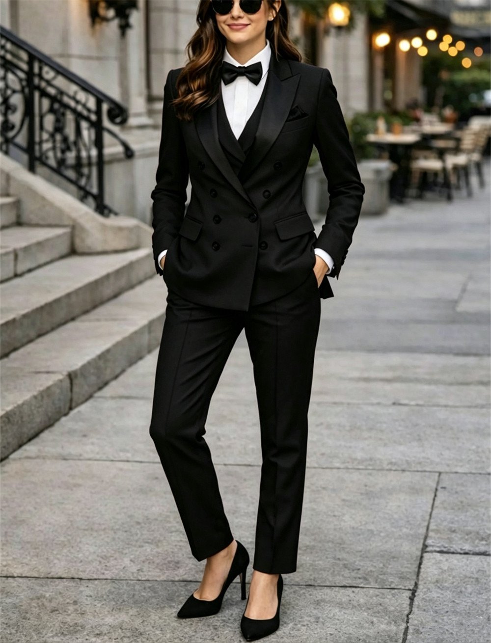 Costumes pour femmes à double  - Women Formal Wear Vest avis et prix