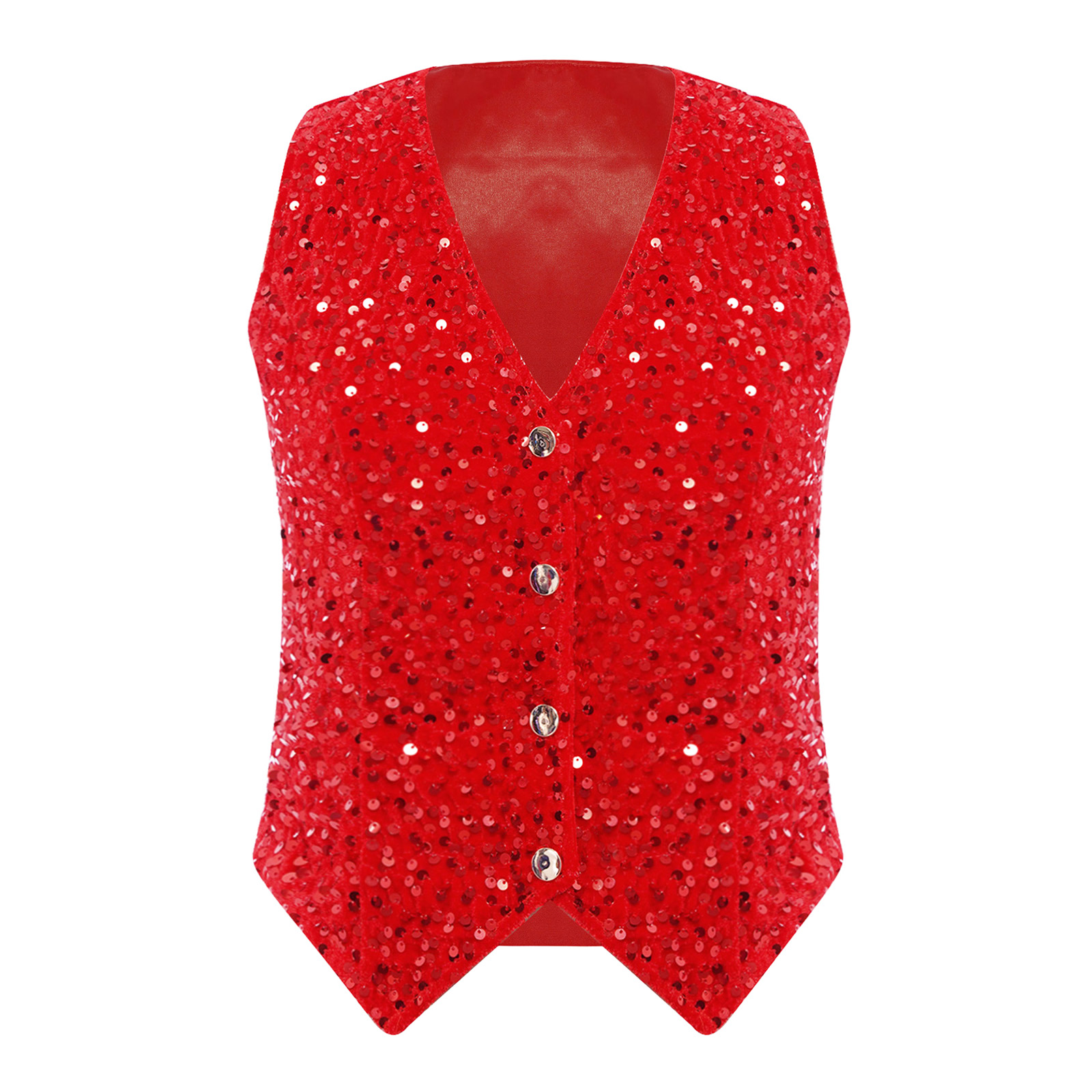 Gilet à paillettes brillantes  - Women Formal Wear Vest avis et prix