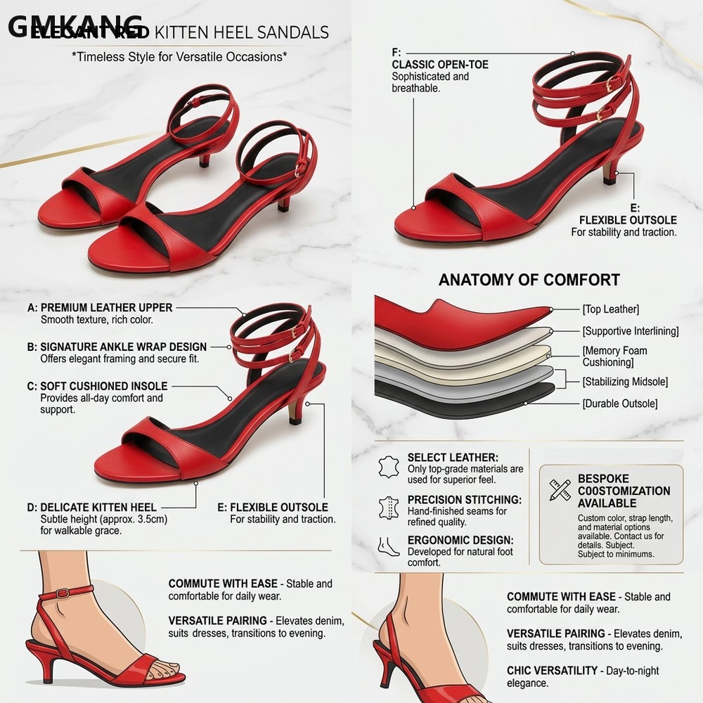 GMKANG Sandales à talon chaton - Kitten Heel Women avis et prix