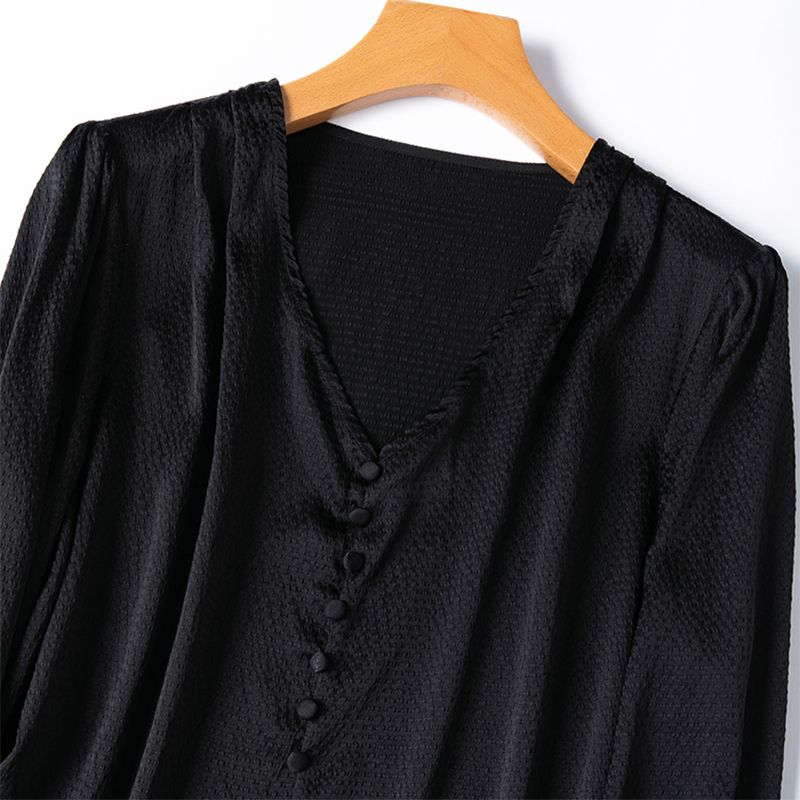 Chemisier en soie pour femmes, - Silk Blouse Button avis et prix
