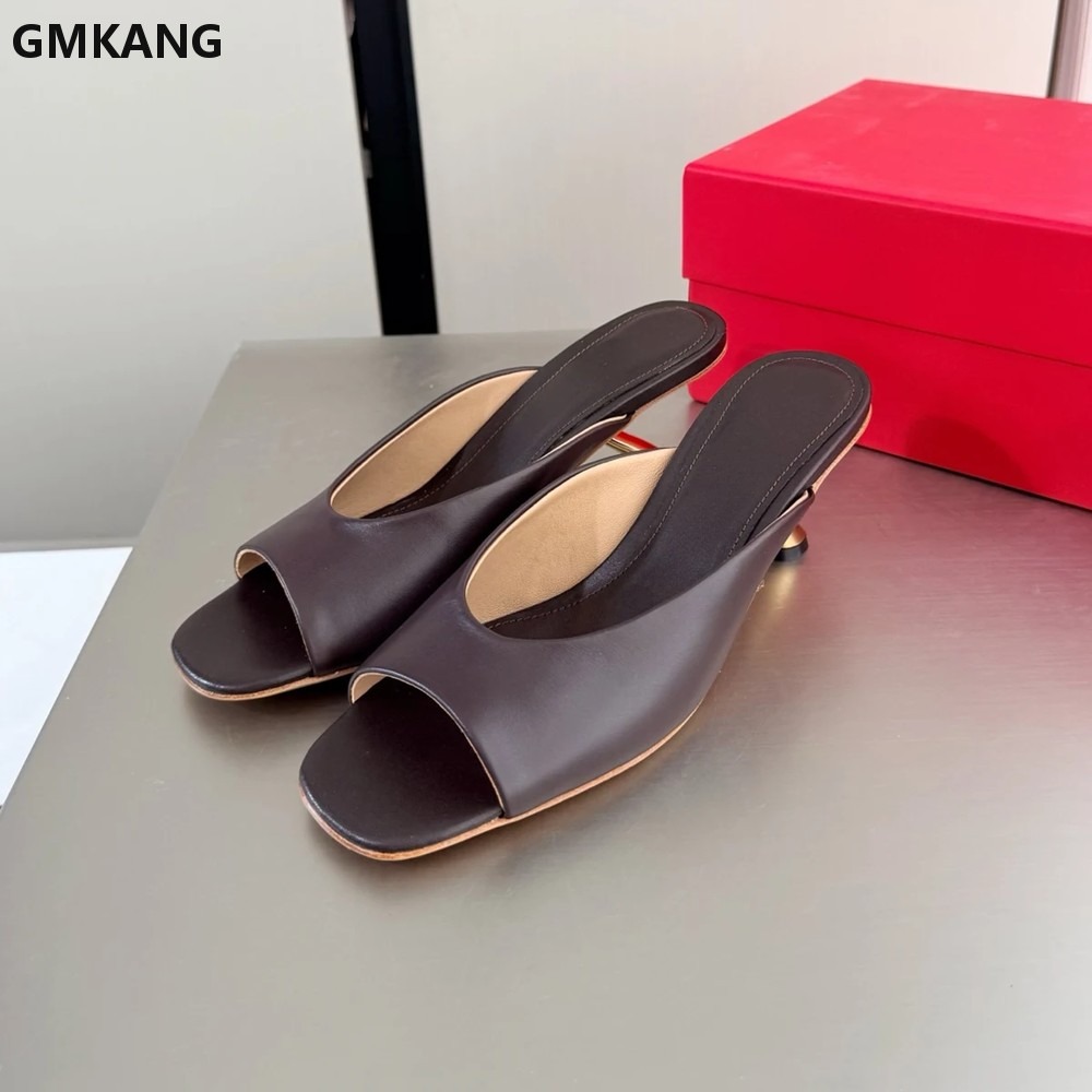 Sandales mules à bout carré po - Kitten Heel Women avis et prix