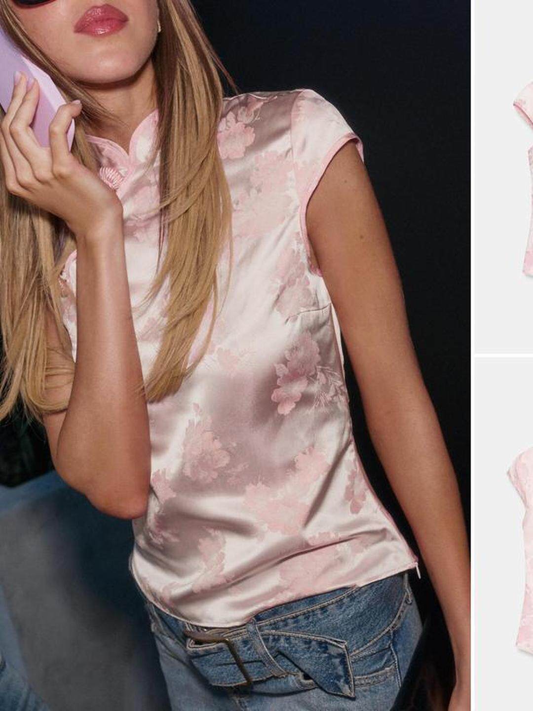 Nouvelle chemise boutonnée en  - Silk Blouse Button avis et prix