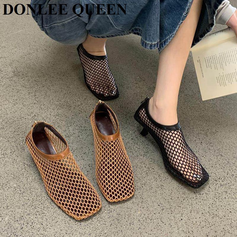 Sandales mules vintage à bout  - Kitten Heel Women avis et prix