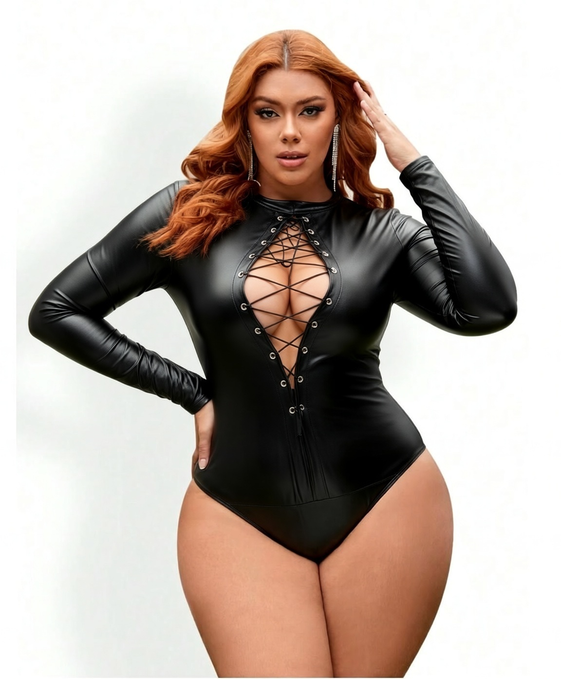 Body en cuir grande taille pou - Women'S Formal Wear Jumpsuit avis et prix