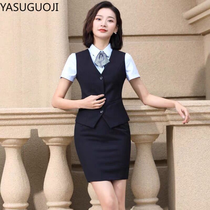 YASUGUOJI-Vêtements de travail - Women Formal Wear Vest avis et prix