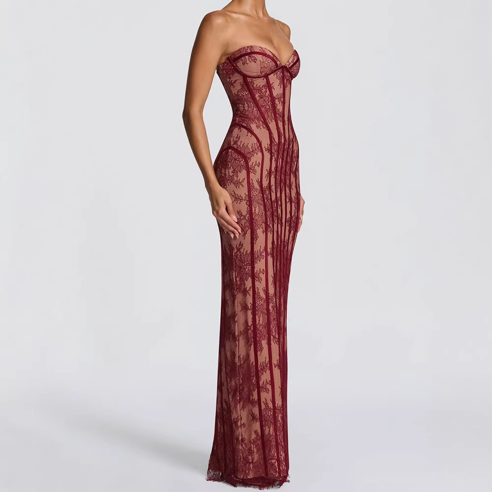 Robe longue moulante sans bret - Women'S Elegant Formal Wear avis et prix