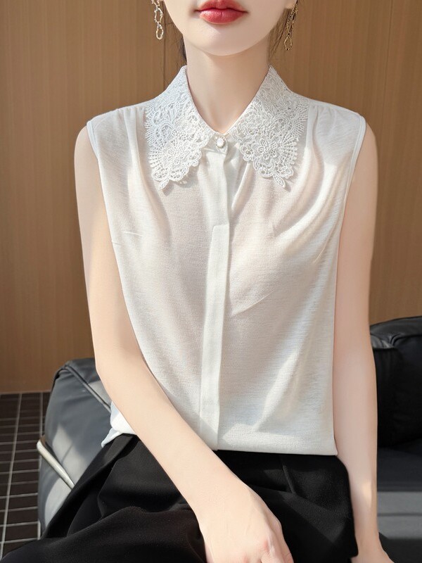 Chemise en tricot sans manches - Women Formal Wear Vest avis et prix