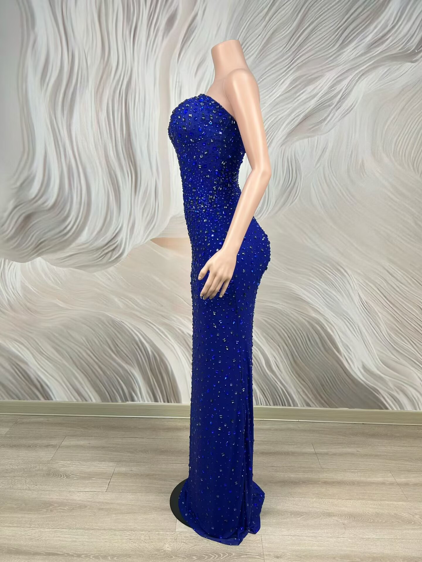 Robe de soirée bleue sans bret - Women'S Elegant Formal Wear avis et prix